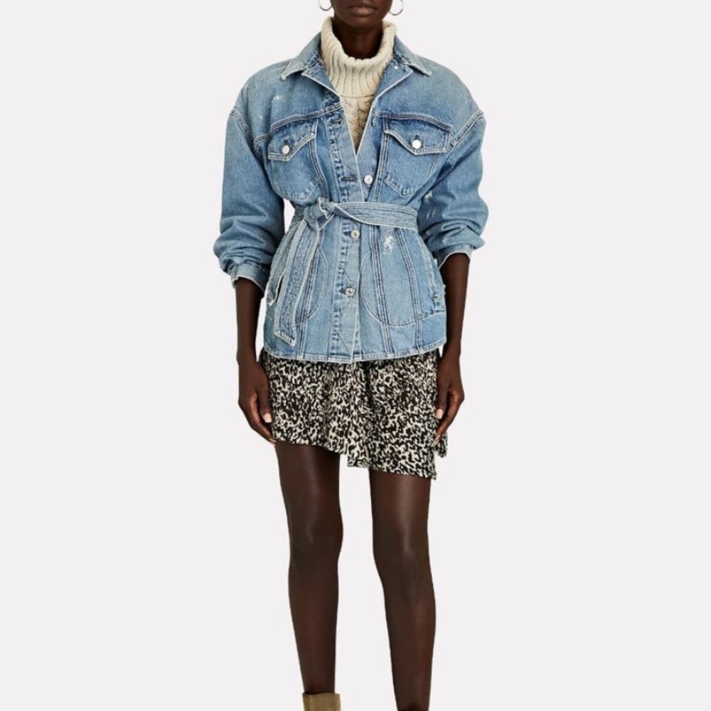 IRO mini skirt animal print